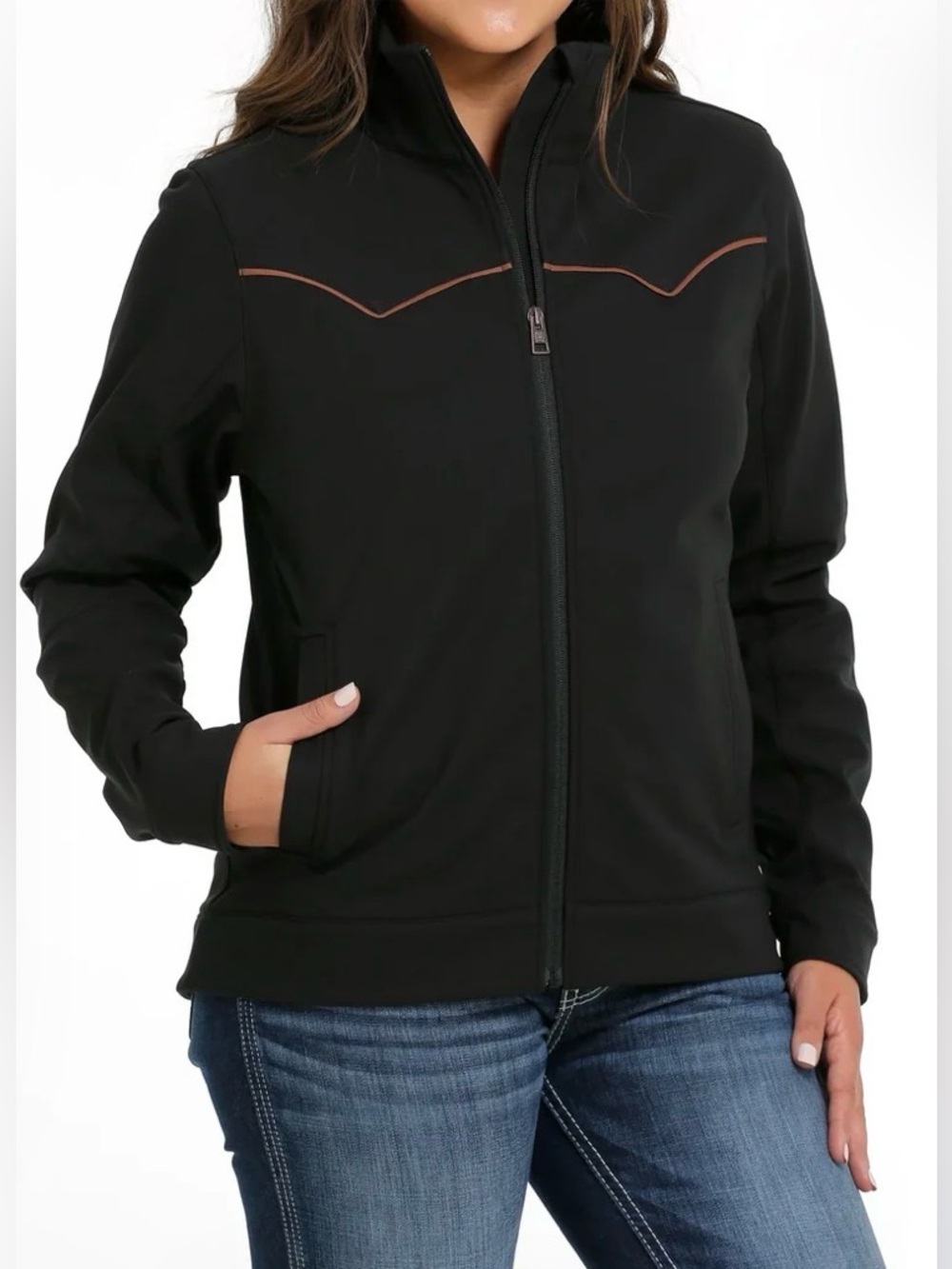 CINCH WOMENS SIZE LG BLACK BONDED WESTERN JACKET
